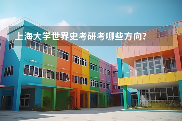 上海大学世界史考研考哪些方向?