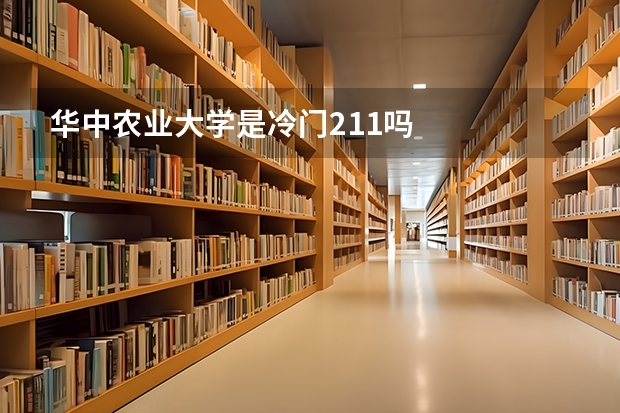 华中农业大学是冷门211吗