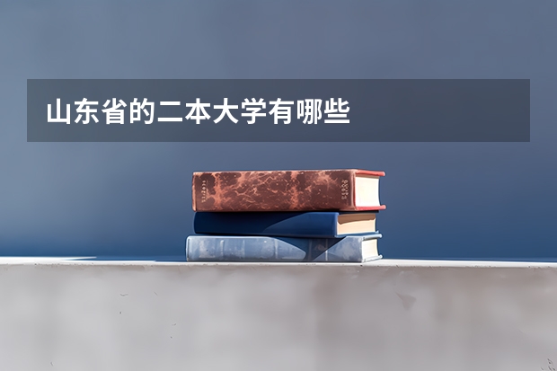 山东省的二本大学有哪些