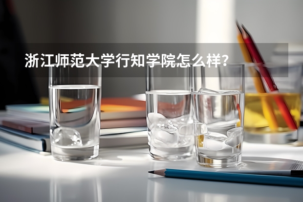 浙江师范大学行知学院怎么样？