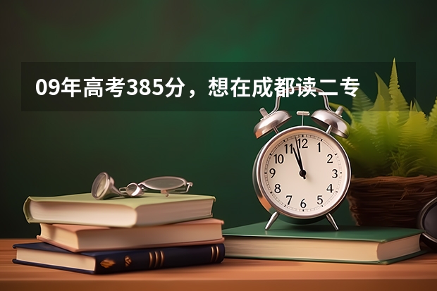 09年高考385分,想在成都读二专,哪些学校可以。