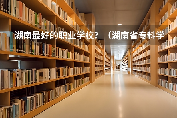 湖南最好的职业学校？（湖南省专科学校录取分数线排名）