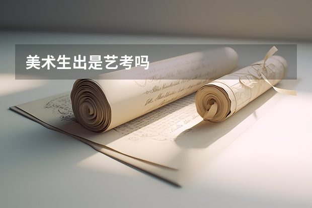 美术生出是艺考吗