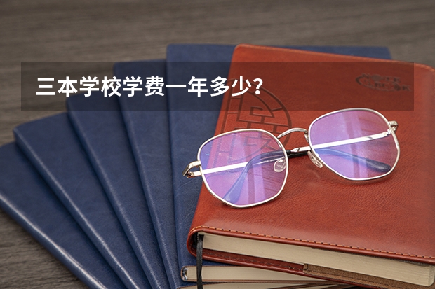 三本学校学费一年多少？