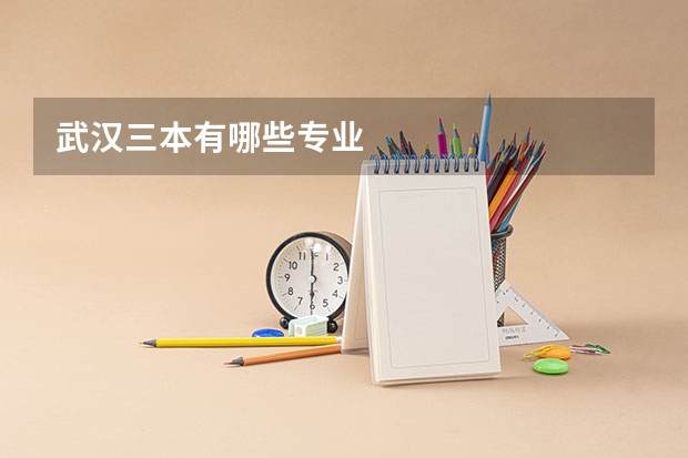 武汉三本有哪些专业