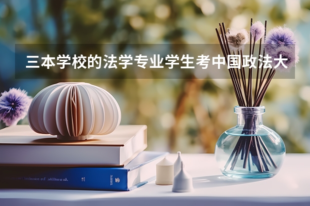 三本学校的法学专业学生考中国政法大学研究生的几率有多大 考研学校推荐,法学专业的