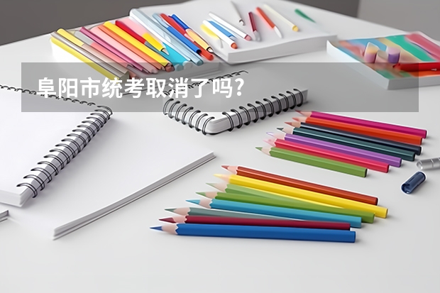 阜阳市统考取消了吗?