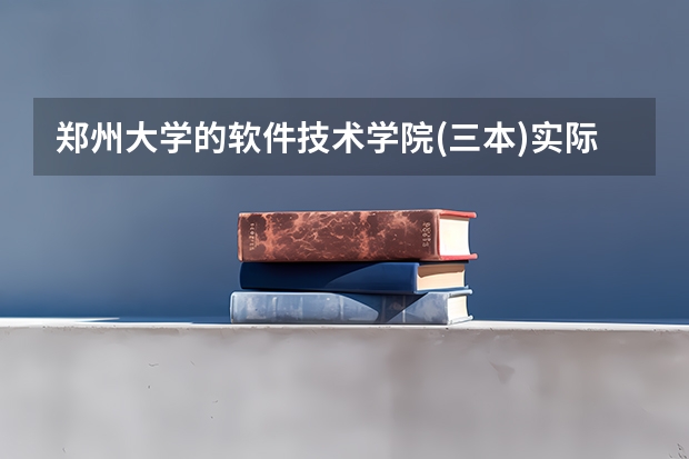 郑州大学的软件技术学院(三本)实际怎么样?
