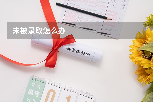 未被录取怎么办