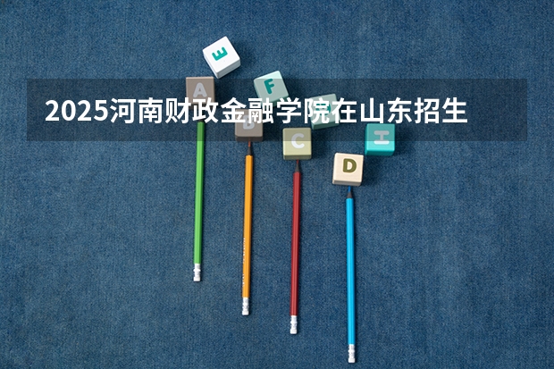 2025河南财政金融学院在山东招生计划预测