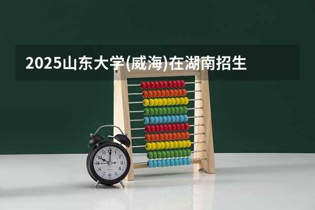 2025山东大学(威海)在湖南招生计划人数