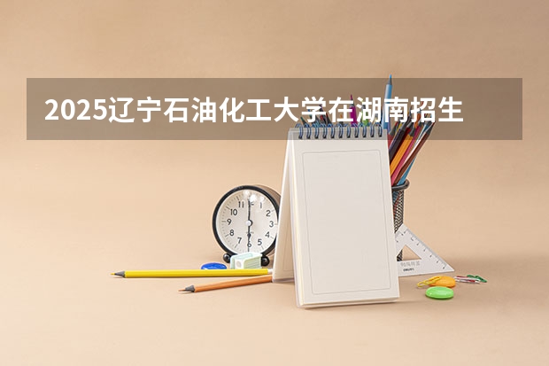 2025辽宁石油化工大学在湖南招生计划人数