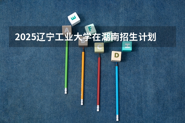 2025辽宁工业大学在湖南招生计划人数