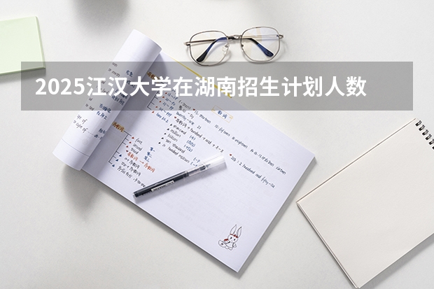 2025江汉大学在湖南招生计划人数