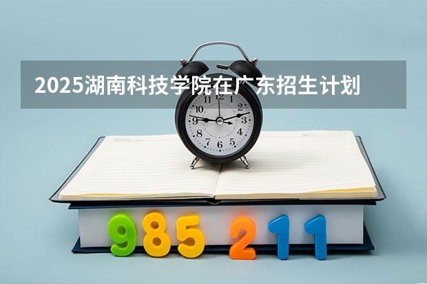 2025湖南科技学院在广东招生计划人数