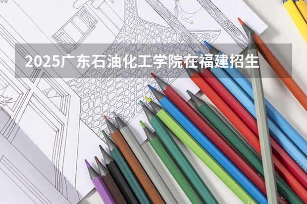 2025广东石油化工学院在福建招生计划人数