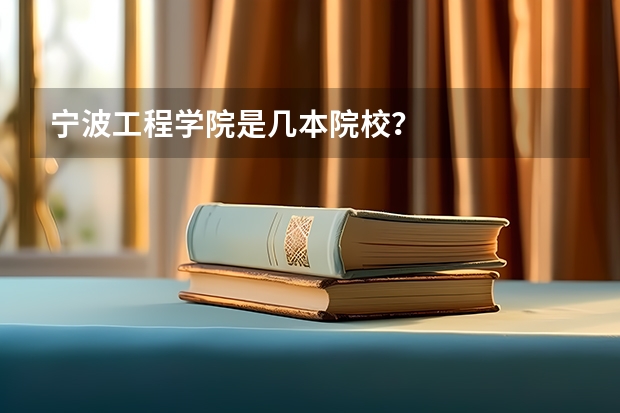 宁波工程学院是几本院校?