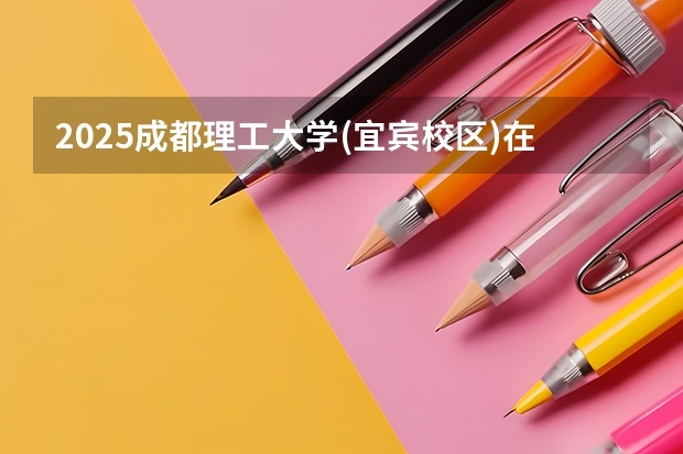 2025成都理工大学(宜宾校区)在四川招生计划人数