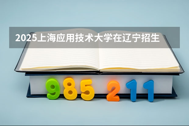 2025上海应用技术大学在辽宁招生计划人数