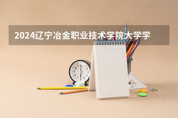 2024辽宁冶金职业技术学院大学学费一年多少钱？