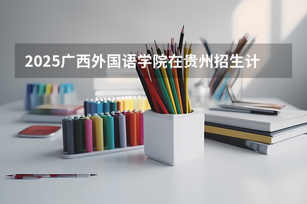 2025广西外国语学院在贵州招生计划人数