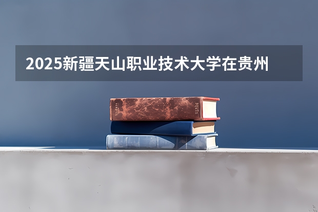 2025新疆天山职业技术大学在贵州招生计划人数