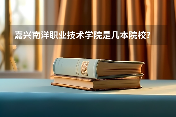 嘉兴南洋职业技术学院是几本院校？