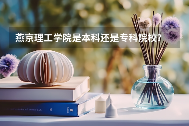 燕京理工学院是本科还是专科院校?