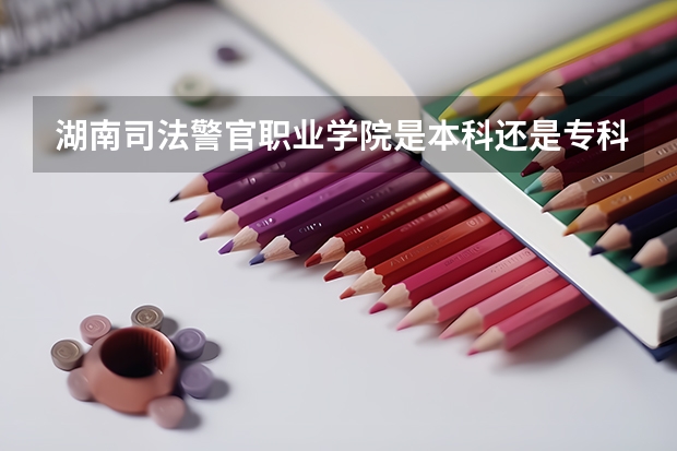 湖南司法警官职业学院是本科还是专科院校?